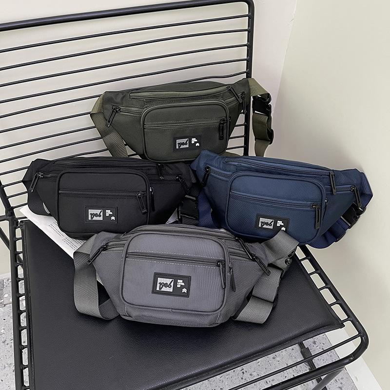 

New Style, Men s Waist Bag, Mobile Phone Bag, Multifunctional, Sports and Leisure Men s Bag, Outdoor, Camouflage Shoulder Bag, Crossbody Chest Bag чорний