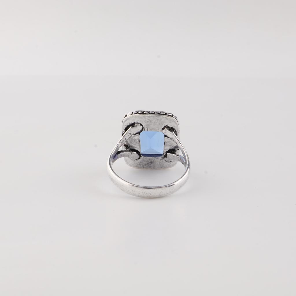 Tanzanite Gemstone Silver Partywear Ring 925 Sterling Silver Handcrafted Jewelry For Valentine's Day Gift RR-71-10