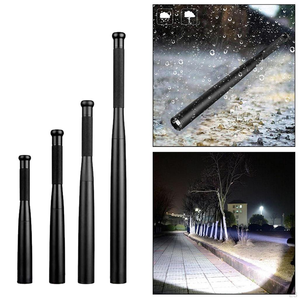 LED Flashlight Sturdy Waterproof Equipment for Outdoor Backpacking Emergency 2.2cmx3.3cmx31cm