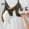 Dog Grooming Hammock for Pet Nail Trimming Care Breathable Mesh Cat Dog Grooming Helper with Nail Clippers Ideal for Small Medium Pets