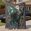 1 Stück Slytherin Haus, Zauberstab, Zauberbuch Outdoor Flanell Überwurfdecke Ganzjahres Weiche Wärme, Heimdekoration 1031233
