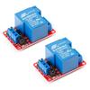 2Pcs 12V Relay Module 1-Channel 30A with Optocoupler Isolation Relay Module 5mA High and Low Level Trigger PCB