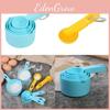 Five Piece Plastic Measuring Cup Set For Home Baking With Stylish Korean Design
