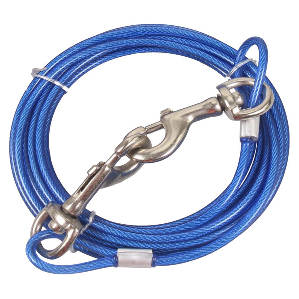ENN LLC Long Lead Runner Cable for Wire Thickness 5mm Dogs, Mooring, etc. (5m, Blue)