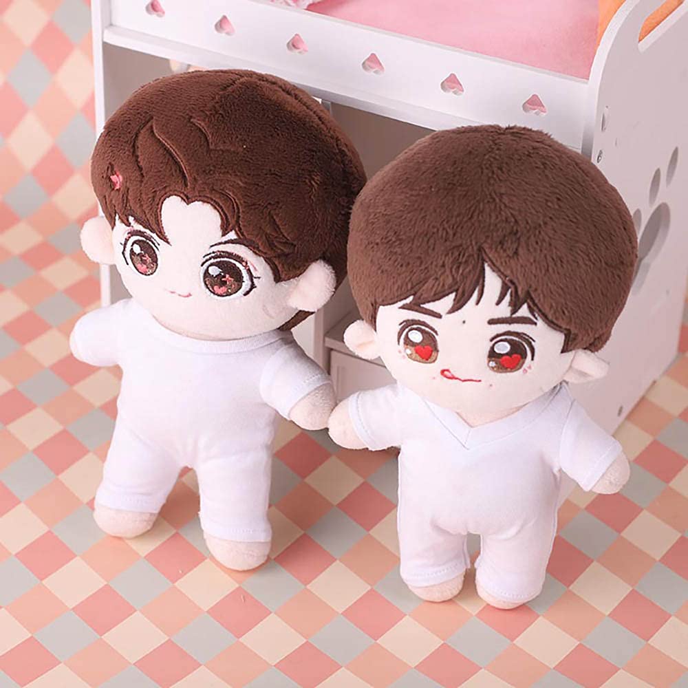 niannyyhouse 20cm Doll Clothes, Cotton Doll Clothes, Strong Stretchy Base Coat, Stain-Resistant, Round Neck, Bodysuit, Dress-Up, for Plush Toys