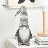 Ozdoba Świąteczna w Pudełku Prezentowym Dekoracja Świąteczna Krasnal Boże Narodzenie, Pluszowy Tomte Szwedzka Figurka, Miękka Skandynawska Przytulna Dekoracja Wiejska Lalka Krasnala dla