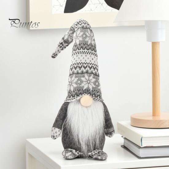 Ozdoba Świąteczna w Pudełku Prezentowym Dekoracja Świąteczna Krasnal Boże Narodzenie, Pluszowy Tomte Szwedzka Figurka, Miękka Skandynawska Przytulna Dekoracja Wiejska Lalka Krasnala dla