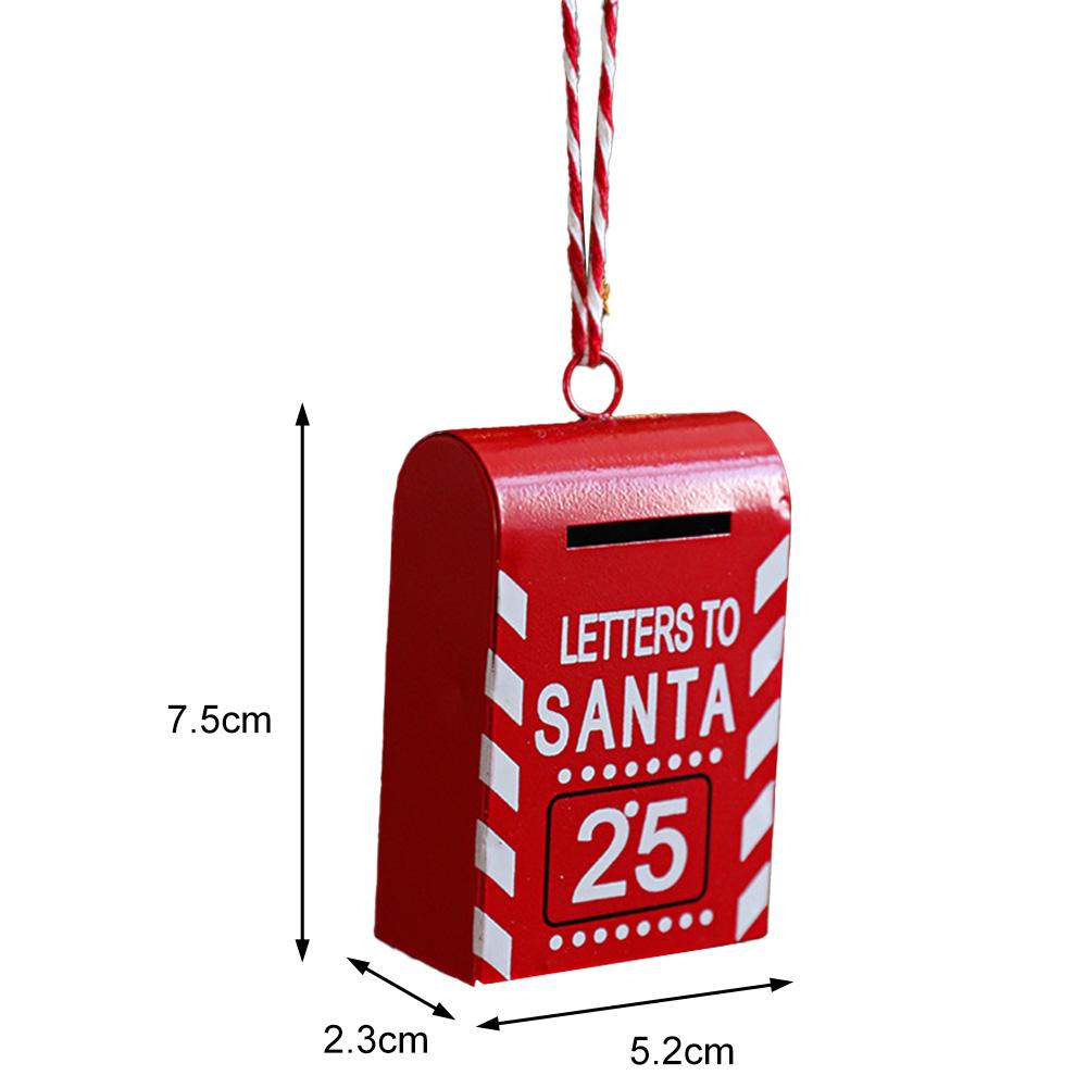 Уникальный рождественский почтовый ящик из смоляного железа для сезонных украшений белый — фото 10