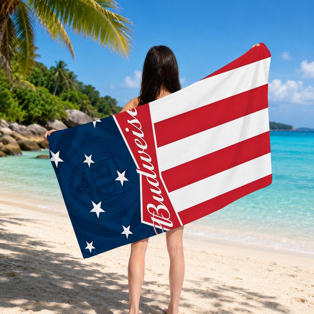 Asciugamano B-Budweisers in Microfibra Ultrafine, Asciugatura Rapida, Assorbente, per Spiaggia, Nuoto, Vacanze