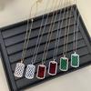 925 Silver CNC Gourd Necklace with Mother-of-Pearl Chalcedony & Agate Tag