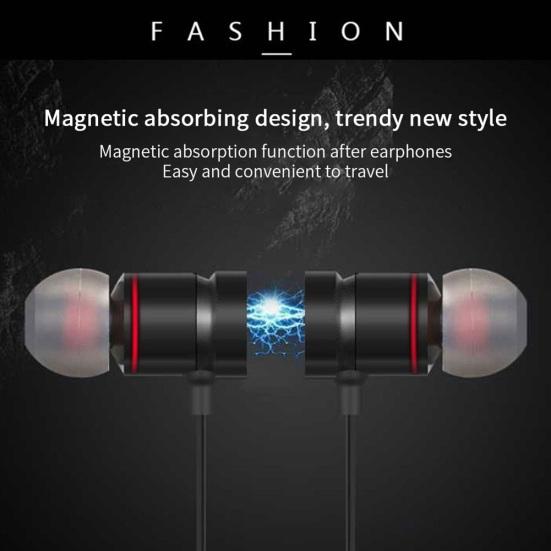 XT6 Magnetic Bluetooth-compatible HiFi Stereo In-Ear Wireless Earphone Sports Headphone