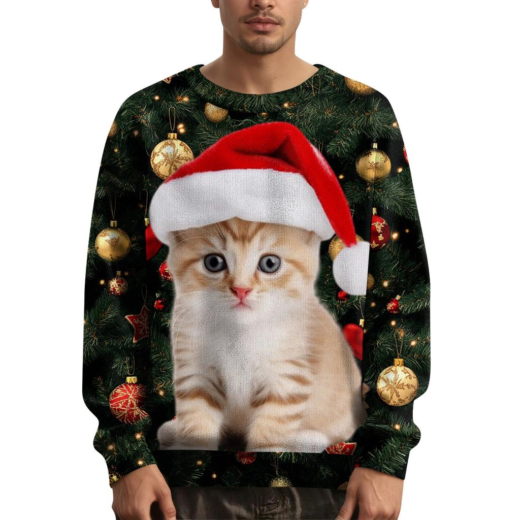 Men's Christmas Printed Collar Sweater