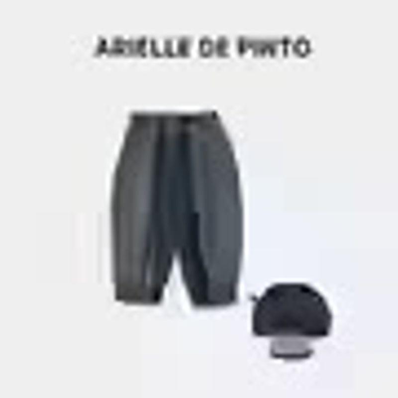 French Arielle De Pinto Boys' Suit Spring and Autumn Style Korean Style Casual Lettered Lapel Cartoon Two-Piece Set