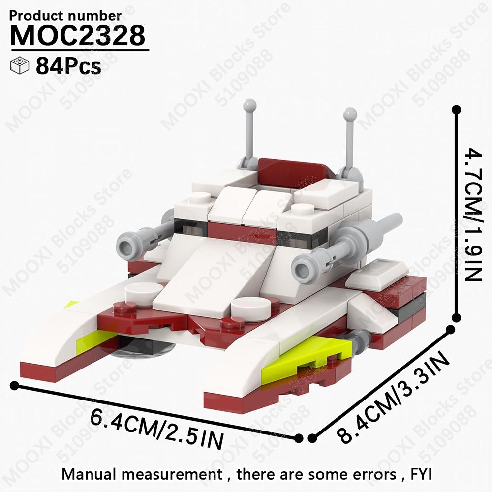 MOOXI MOC Space Wars Movie Robot Soldier Fighter Tank Weapons Battle Scene Models Bricks Building Blocks Figures Toys Kids Gifts