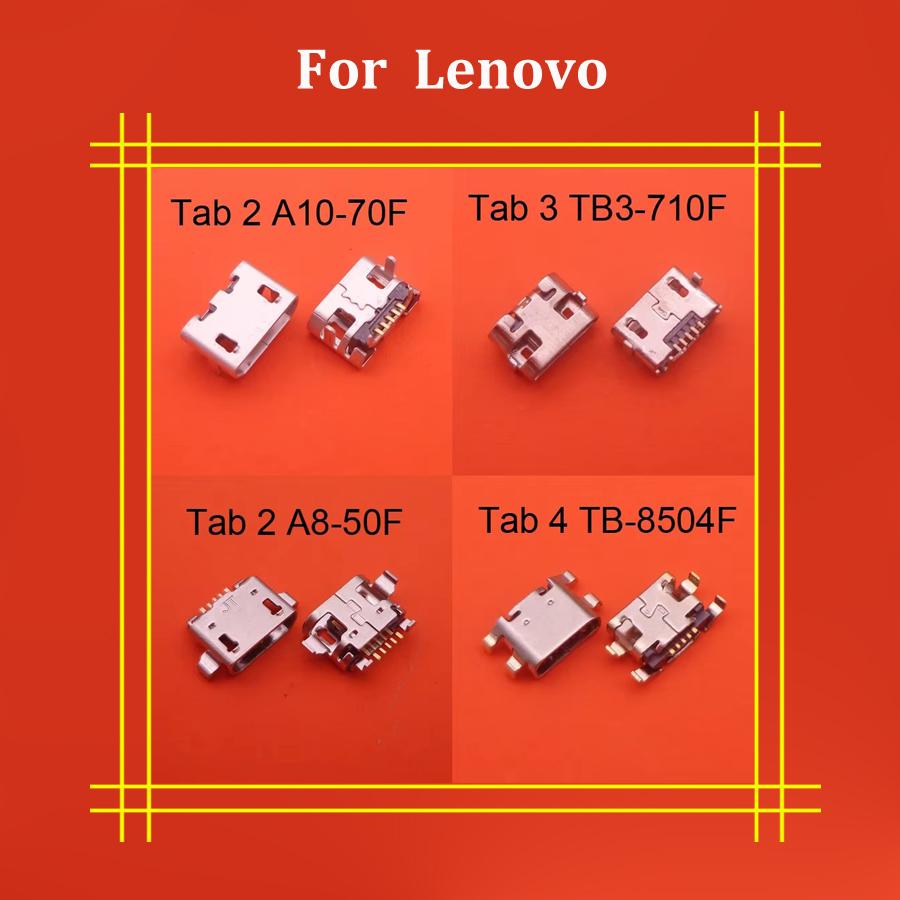 10pcs Mini Micro USB Charging Socket For Lenovo Tab 2 A10-70F ZA00 / TAB 4 8"TB-8504F TB-8504X Port Connector Jack
