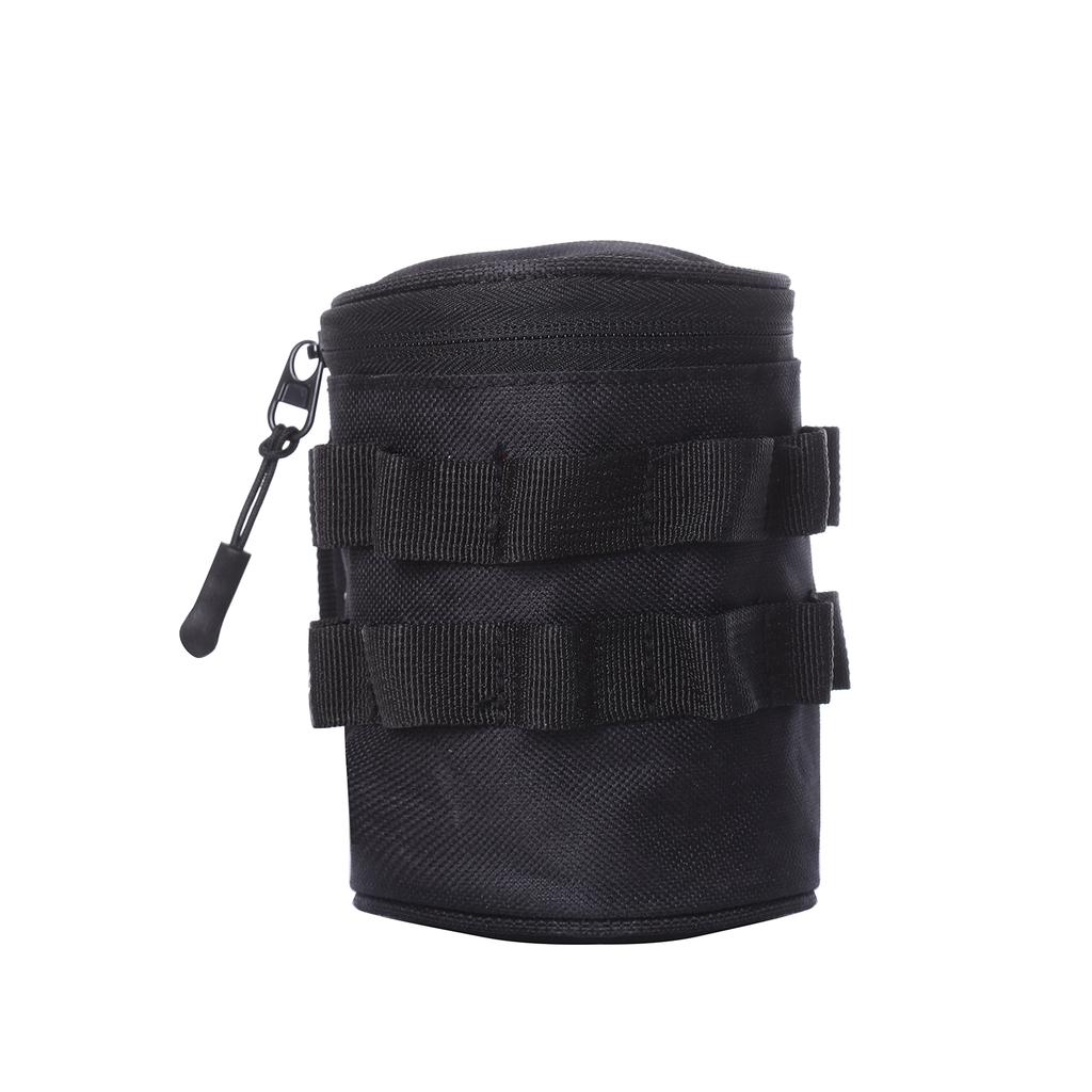 Outdoor Travel Water Bottle Storage Bag Holder Hiking Camping Portable Water Cup Carrier Black S