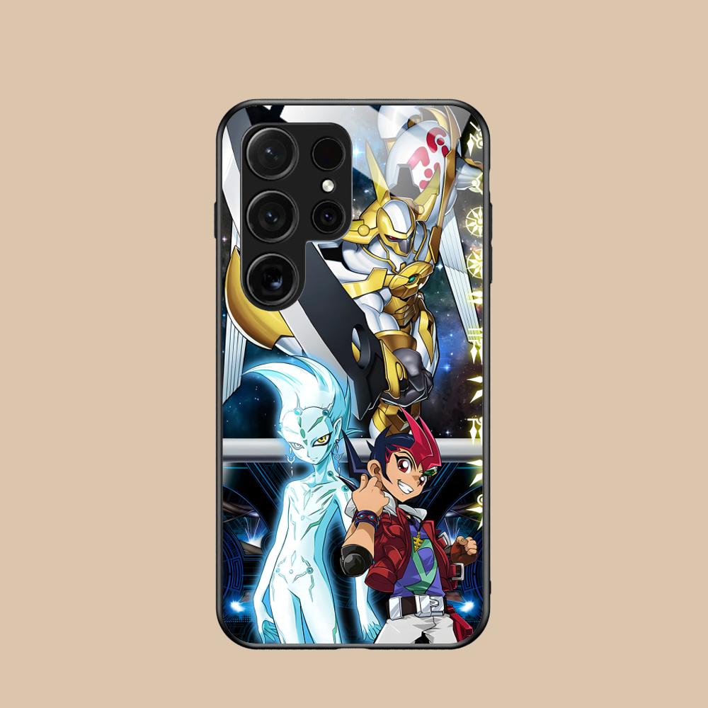 Yugioh Yuma Tsukumo Mobile Phone Case for Samsung Galaxy A56 55 54 53 52 51 36 35 34 23 16 15 5G Glass Colorful Cover Luxury