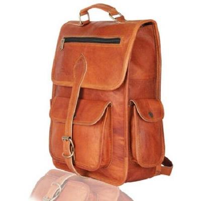 Klasik El Yapımı Retro Hakiki Keçi Derisi Unisex Yeni Ofis Messenger Sırt Çantası