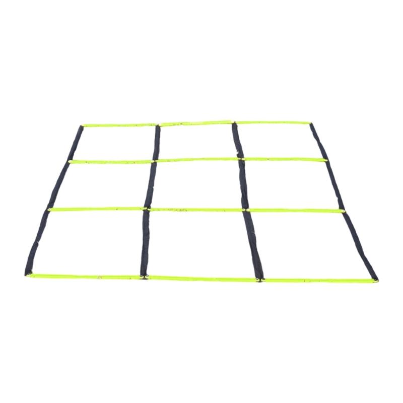 Multifunctional 9 Grids Agility Ladder For Sports Training Fitness And Footworks Drill Agility Training Ladder Enduring зелёный