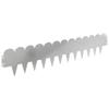 Lawn Edging 10 Pcs 103 X 20 Cm Steel Silver