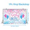 Baby Footprint Baby Shower Backdrop for Photography Blue Pink Boy Girl Gender Reveal Party Background Birthday Party Supplies