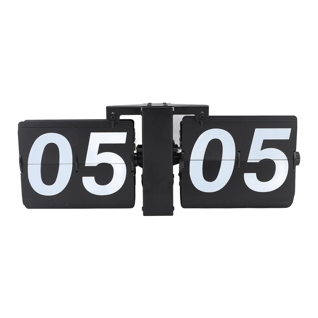 Automatisk Flikklocka Minimalistisk Retro Mekanisk Digital Nedfällbar Klocka för Kontor Skola Hotell