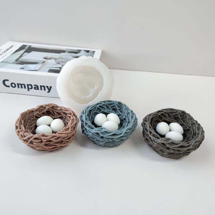 Drop Glue Aromatherapy Gypsum Little Bird Nest Ornaments Pendant Silicone Mold