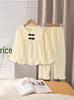 Southeast Asia Girls' Long Sleeve Cotton Pajama Set