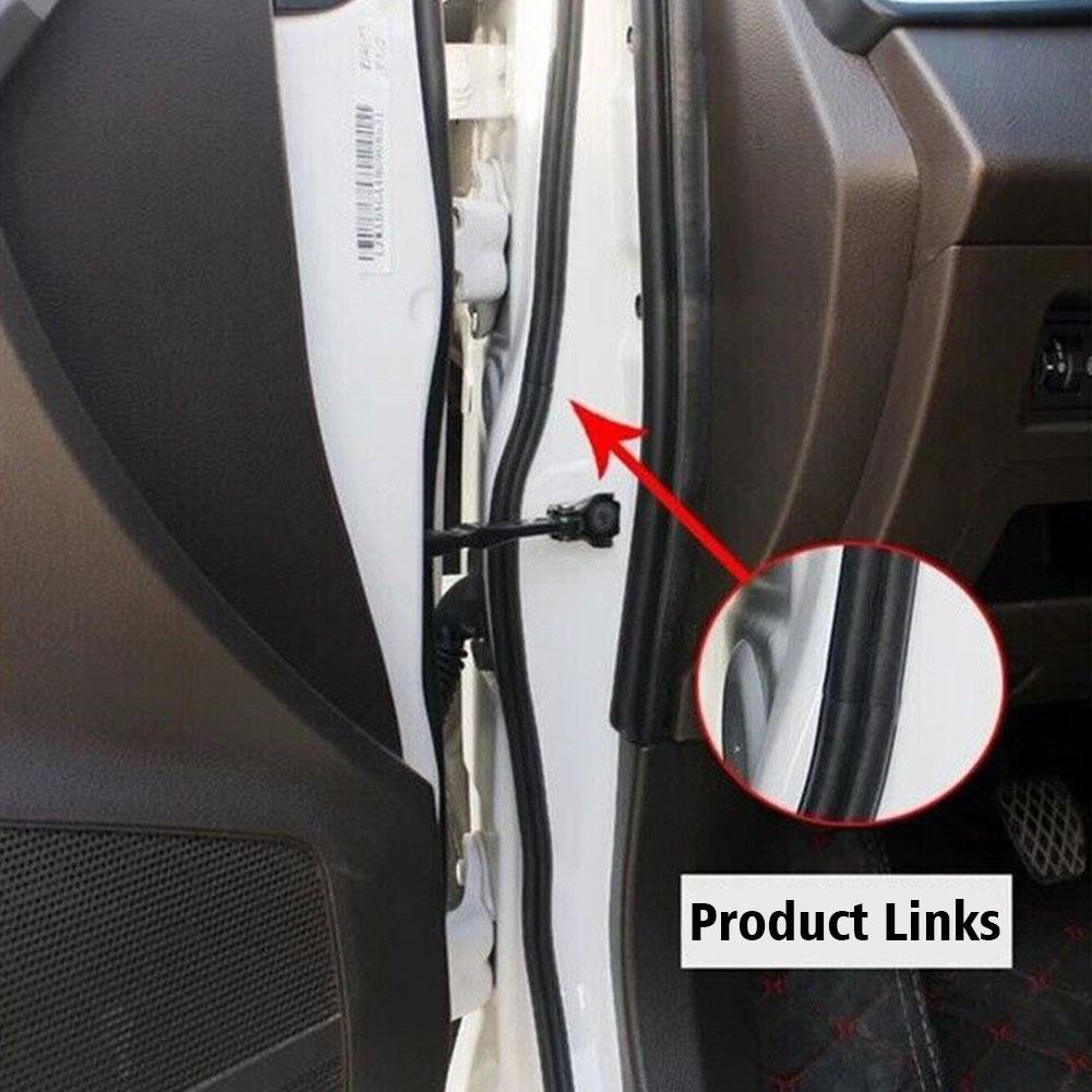 16FT Car Door Weatherstrip Rubber Seal Strip 2-Layer Waterproof Noise Insulation Weather Strip Sealing Protector For Hood Trunk