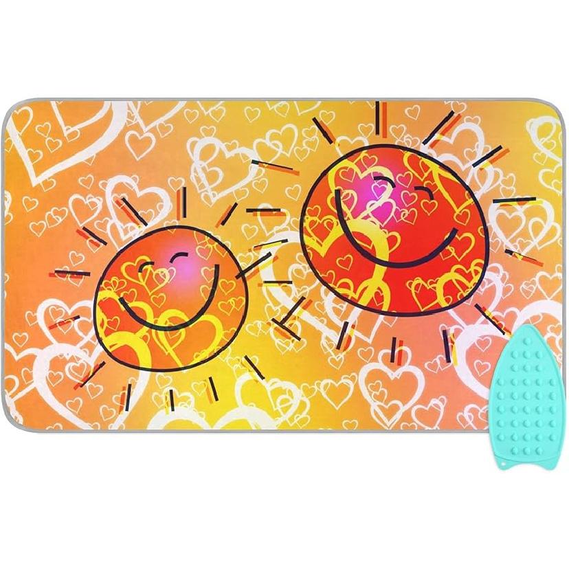 Ironing Mat Portable Ironing Pad Ironing Blanket for Table Top Heat Resistance Double-Side Using Travel Large 47.2 x 27.6 Inch Foldable Lightweight