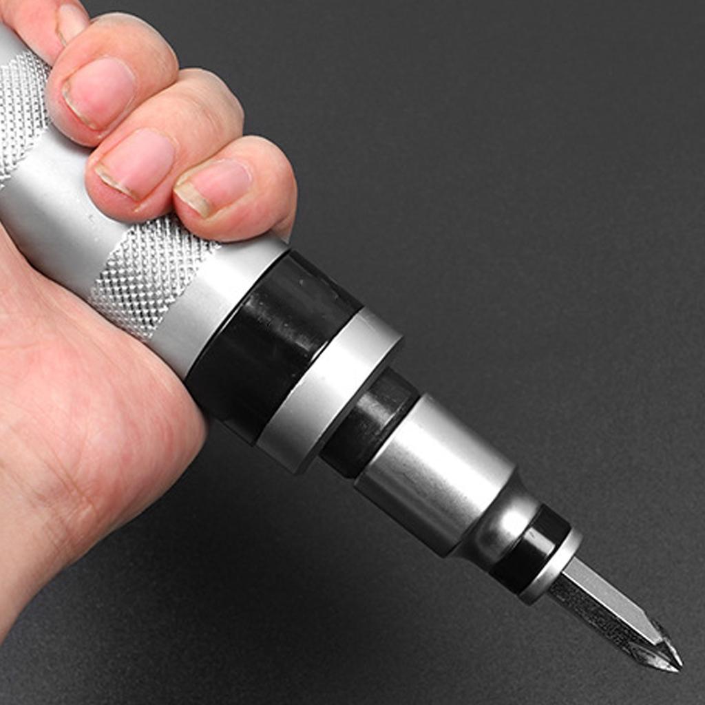 Impact Screwdriver Kit Detachable Head Reversible Direction For Auto Repair And DIY Steel Construction