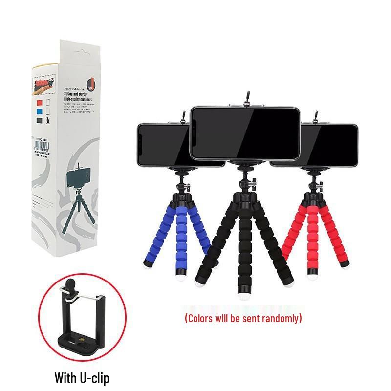 Versatile Mini Octopus Tripod: Portable Phone Holder for Outdoor Photography, Desktop Use, and Binge-Watching.