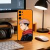 Anime J-Jujutsu Kaisen Y-Yuji Itadori Phone Case Black Silicone Soft For Samsung S25,S24,S21,S22,S23,S30,Ultra,S20,Plus,Fe,Lite