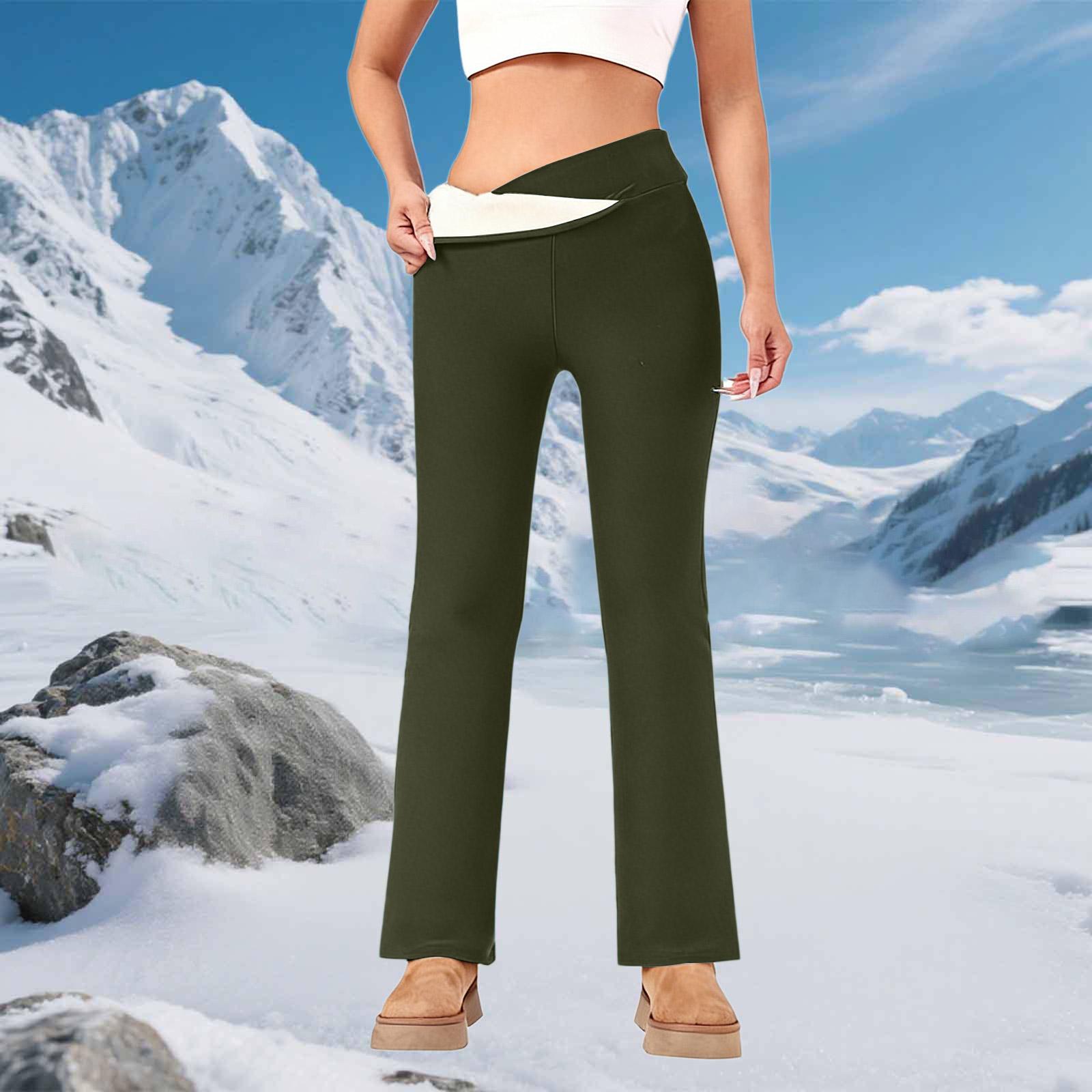 

Женские модные повседневные однотонные леггинсы из композитного флиса с подкладкой XL