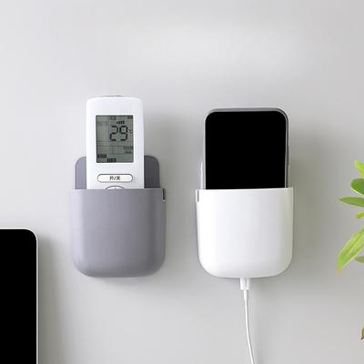 TV Air Conditioner Remote Control Wall Wall-Mounted Box Wall-Mounted Storage Box Punch-Free Mobile Phone Storage Rack Rack