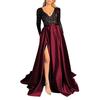 Europeo e americano   nuovo vestito da festa femminilità lungo vestito con paillettes vestito da sera
