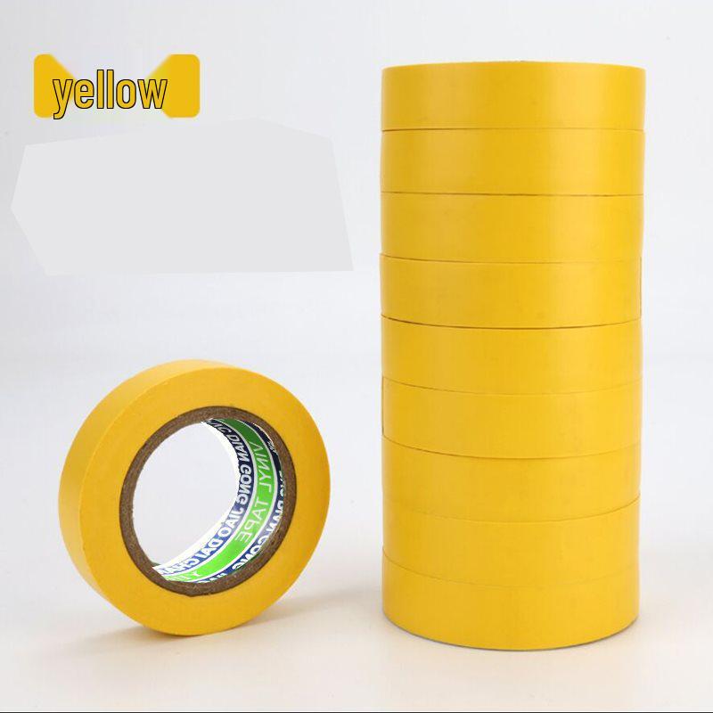 Wodoodporna, trudnopalna taśma PVC dla elektryków o wysokiej lepkości - Bardzo cienka, duża rolka, czarna