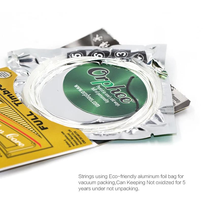 Orphee Classical Guitar Strings Nylon Silver Plated Guitar Strings for Beginners Practice Professional Classical Guitar Strings