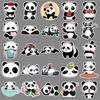 50 Panda Stickers - Trendy Graffiti for Laptops, Suitcases, Cars, and More