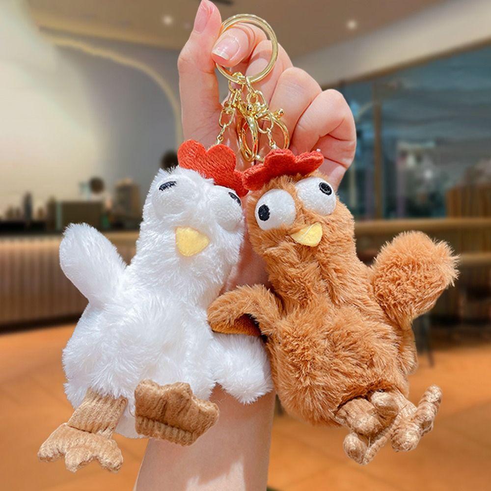 

Cuddly Squeaking Plush Doll Toy Plush Stuffed Bag Pendant Tote Bag Crossbody style 3