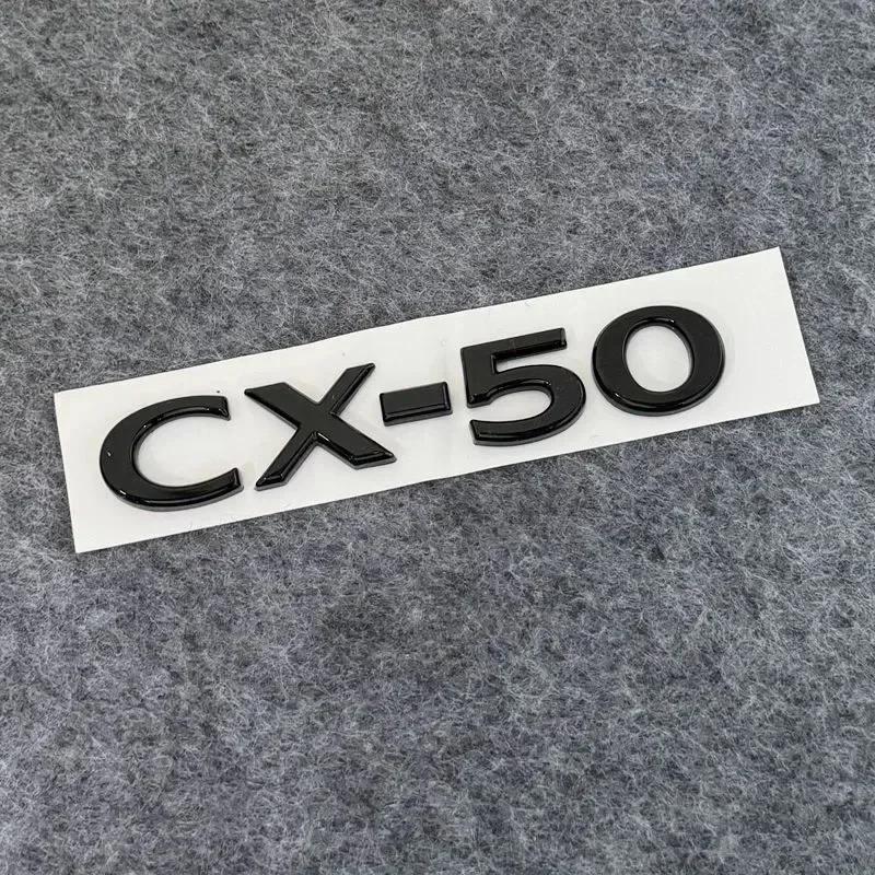 3D ABS CX-4 CX-5 Car Letter Badge Logo Trunk Decorative Sticker For Mazda 2 3 6 CX50 CX60 CX30 CX7 CX90  Demio black Accessories wcgvh11