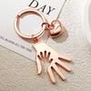 Hand Shaped Keychain Pendant Big Hands Holding Small Hands Design Keychain Parent-child Key Chain for Keys Bags Compact Gift