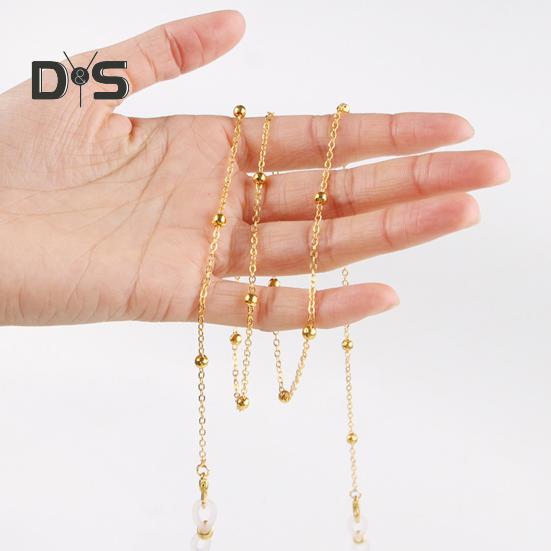 Cat Sunglasses Retro Pet Glasses with Gold Chain for Cats Small Dogs Pet Dress-up Costume Accessories for Photos Cosplay Parties