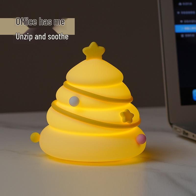 Rechargeable Silicone Night Light - Tap to Illuminate, Ideal for Bedside and Gifts