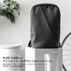 KLON Matte Coated Rucksack - Wav Black, a Lightweight, Waterproof, Slim Business Backpack for Men and Women, Perfect for Commuting or Office Wear.