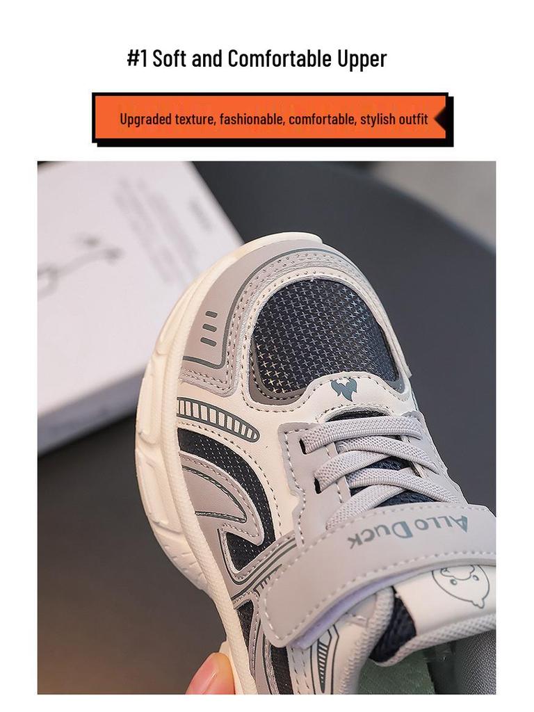 2026 Kids' Waterproof Leather Sports Shoes - Spring, Autumn, Winter Casual and Running Shoes for Boys and Girls
