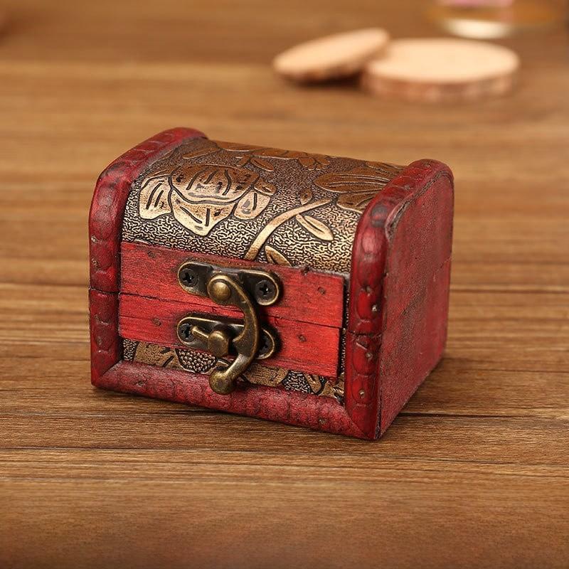 

Wooden Desktop Storage Box With Lid For Organizing Home Office Decor Lotus