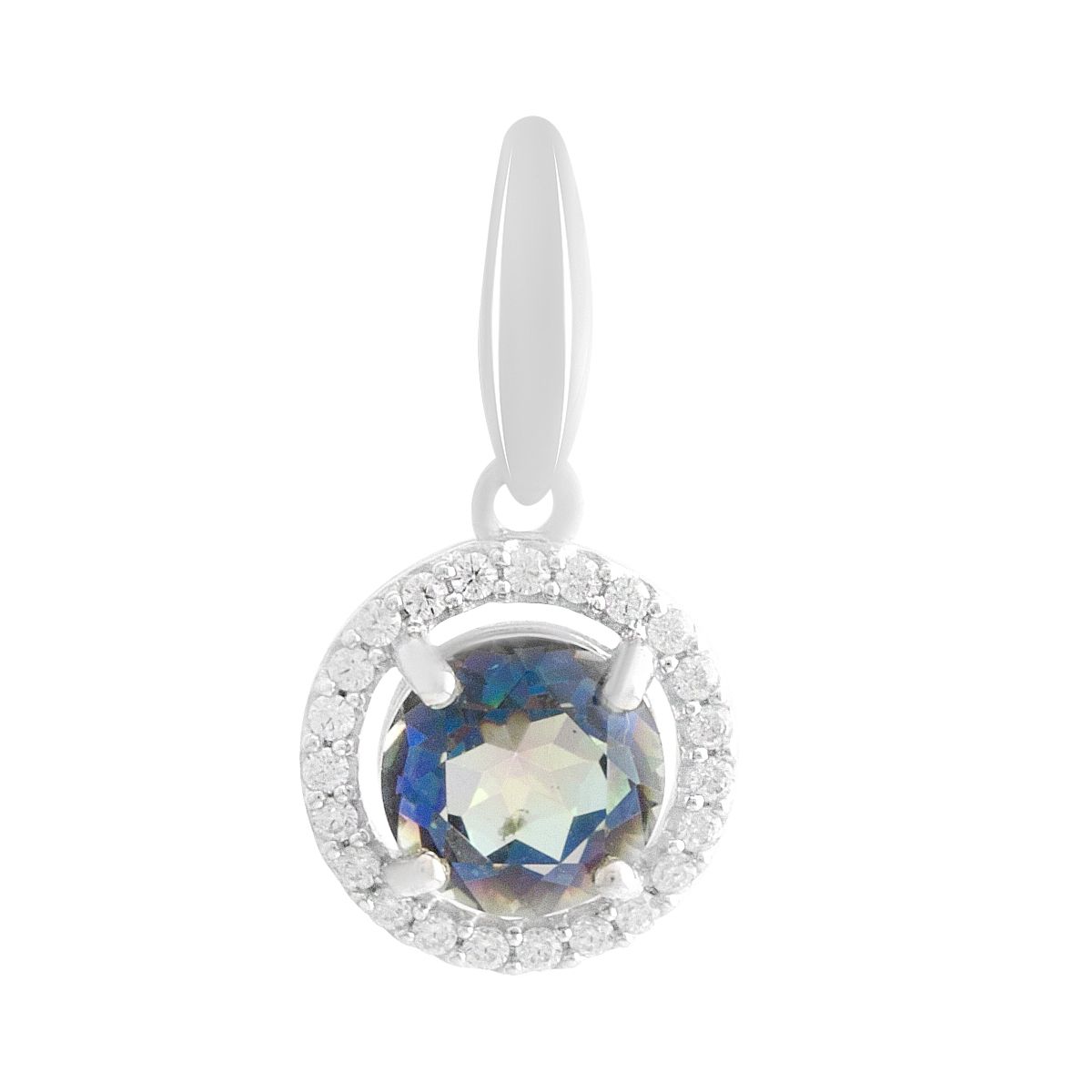 

Silver pendant with mystic topaz 2.37ct (2190288) різнокольорові кольору