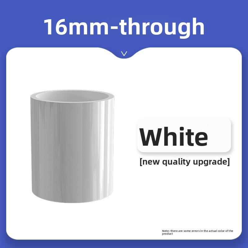 white PVC Pipe Connector 20/25/32/40/50mm Garden Irrigation Aquarium Water Pipe Fittings Fish Tank Adapter Direct tube Joints