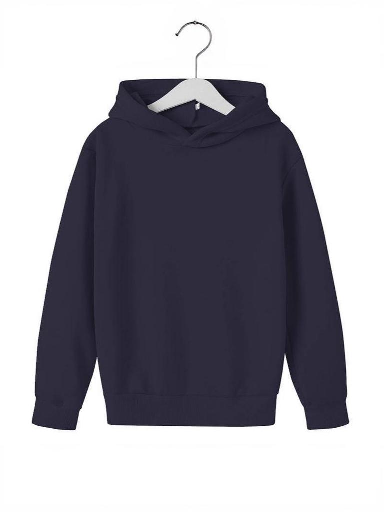 Bluza z kapturem dla dzieci w jednolitym kolorze - Pusta bluza do sportu i zabawy